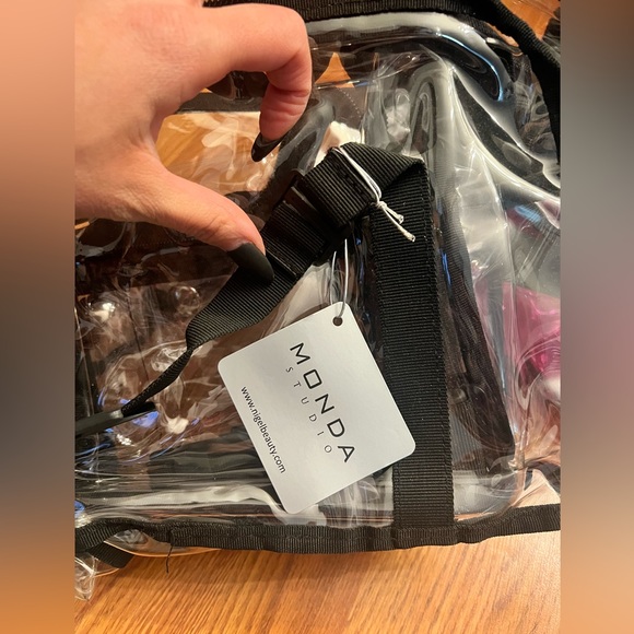 2 BRAND NEW WITH TAGS MONDA STUDIO PRO MAKEUP ARTIST SET ACTOR BAGS PINK & CLEAR - Picture 6 of 6